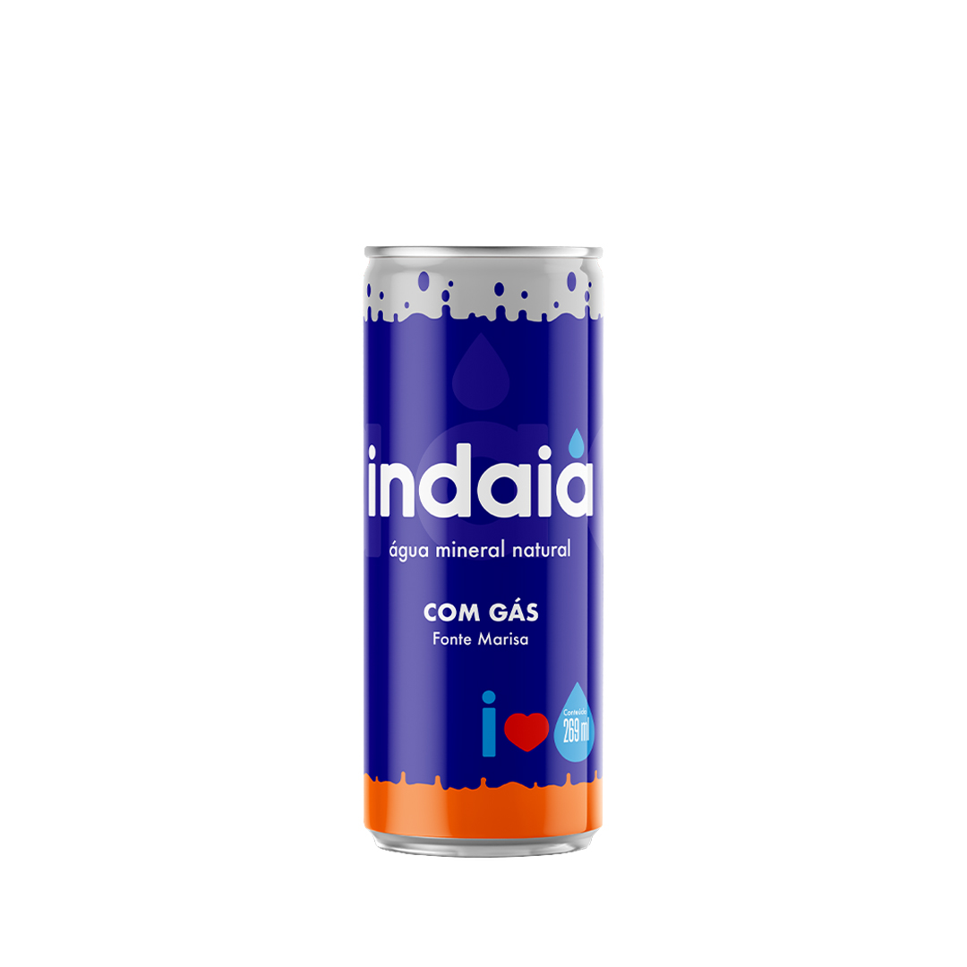 Água Mineral Indaiá Lata C/Gás 12x269 ml