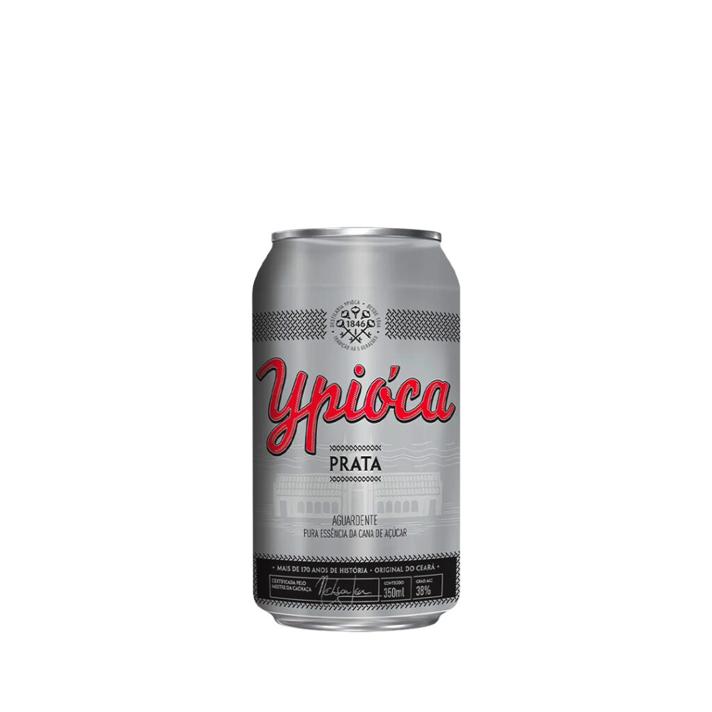 Aguardente Ypioca Prata Lata 12x350ml
