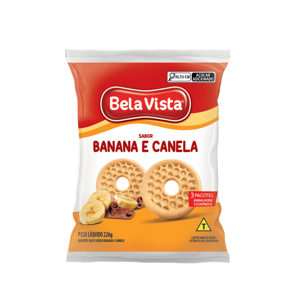 Biscoito Bela Vista Doce de Banana e Canela 226g