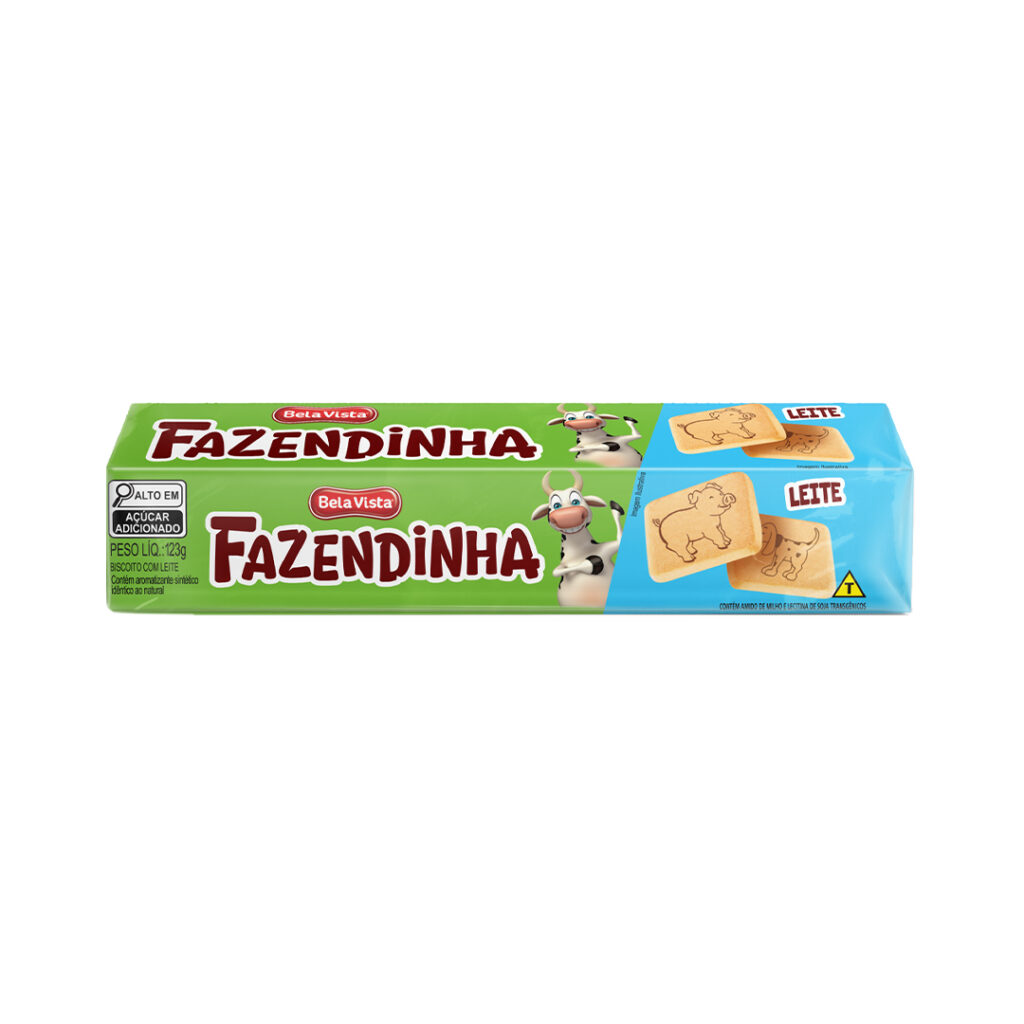 Biscoito Fazendinha Leite 123g