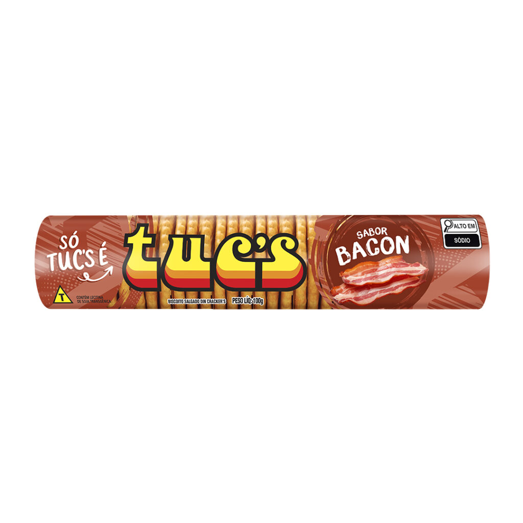 Biscoito Tucs Din Cracker Bacon 100g