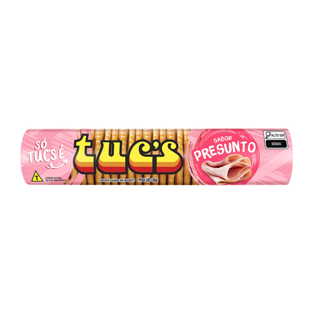 Biscoito Tuc's Din Cracker Presunto 100g