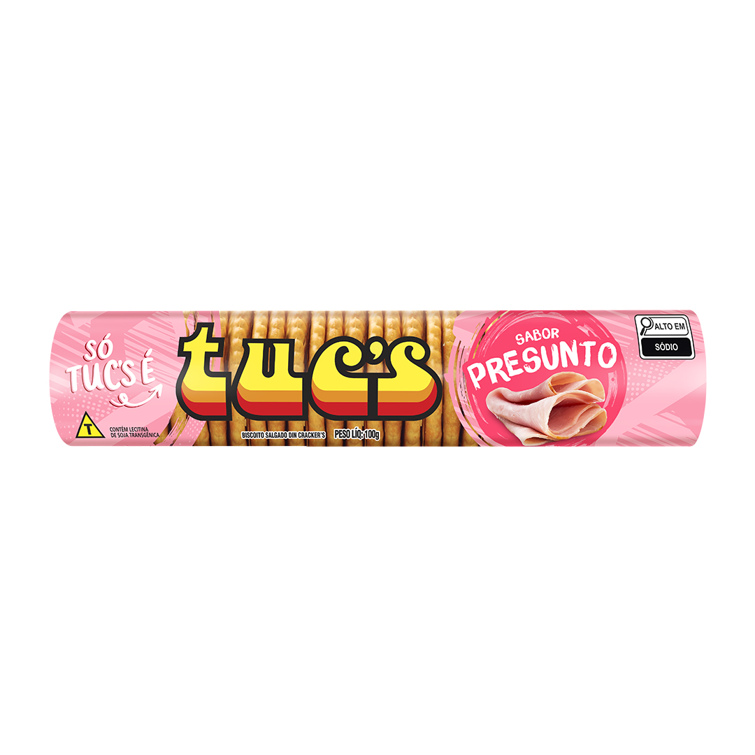 Biscoito Tuc's Din Cracker Presunto 100g