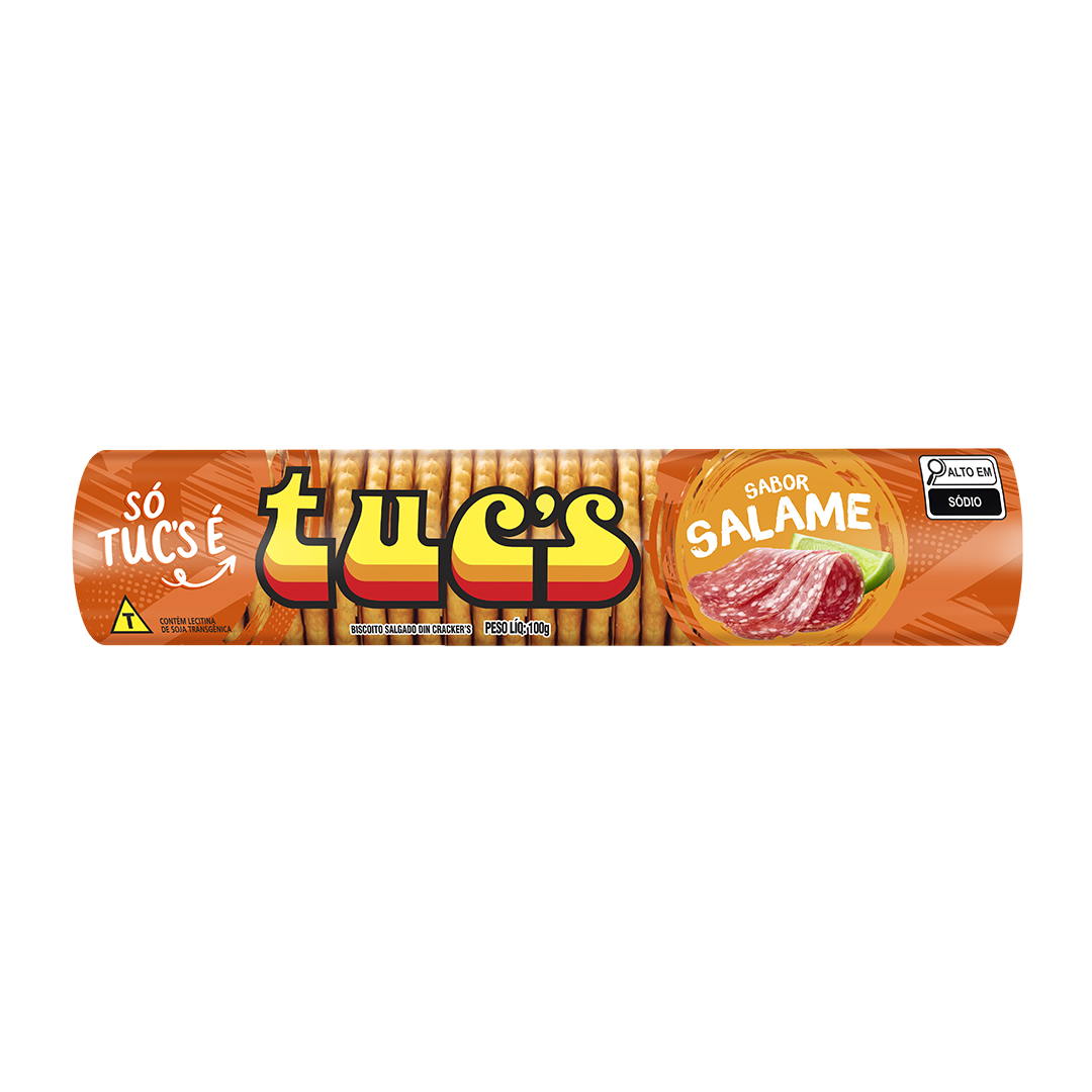 Biscoito Tuc's Din Cracker Salame 100g