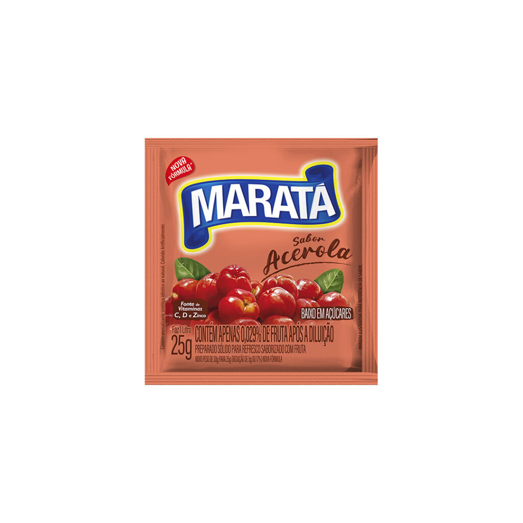 Refresco Pó Maratá Acerola 1x15x25g