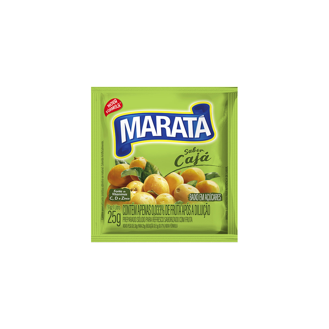 Refresco Pó Maratá Cajá 1x15x25g