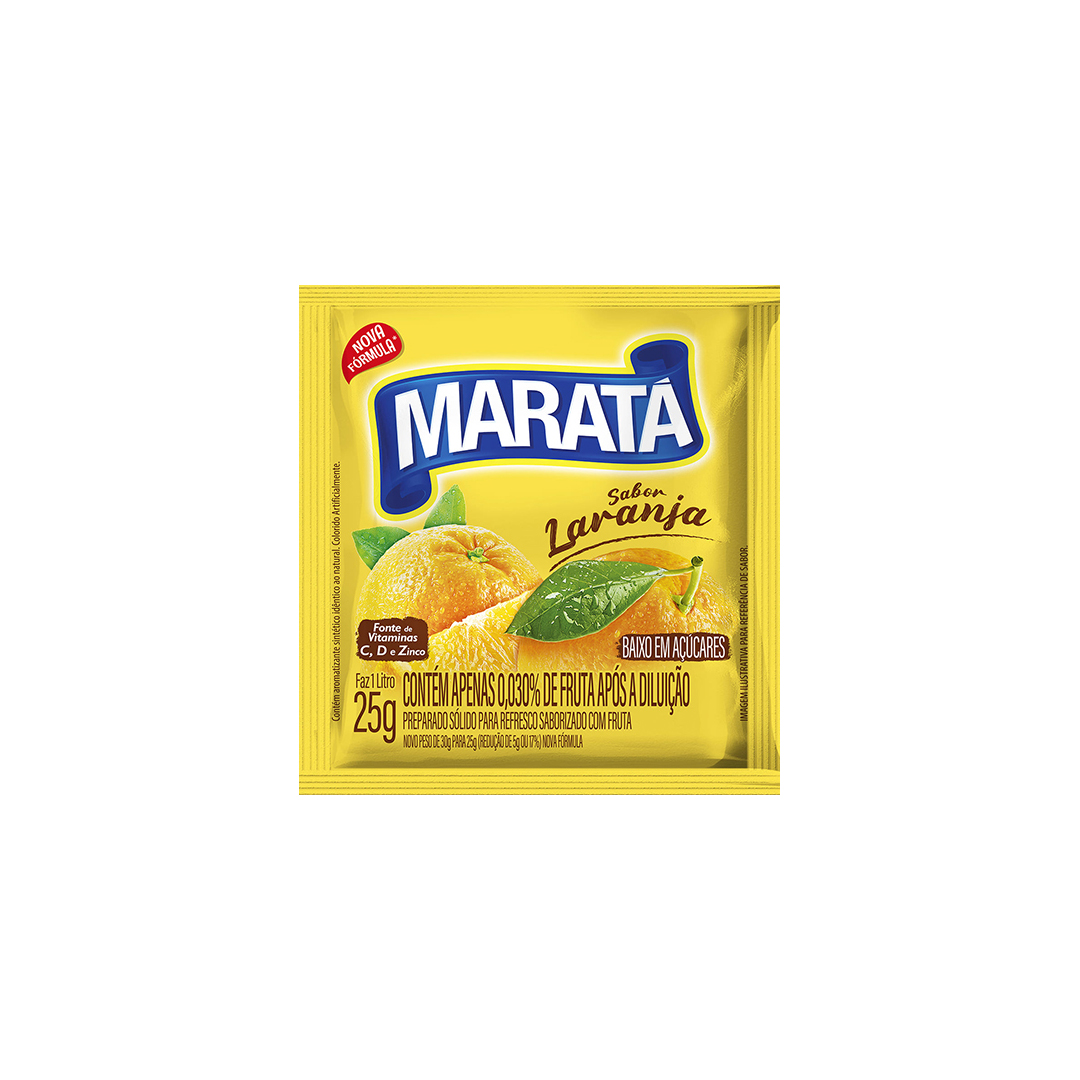 Refresco Pó Maratá Laranja 1x15x25g