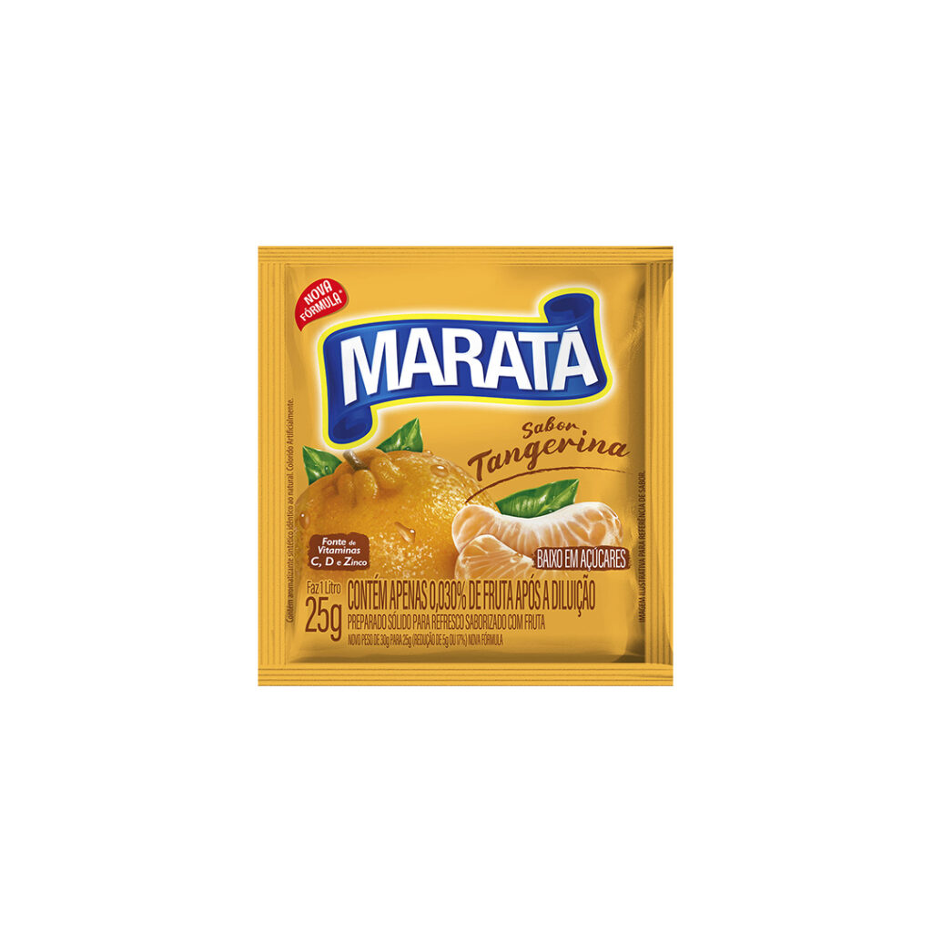Refresco Pó Maratá Tangerina 1x15x25g