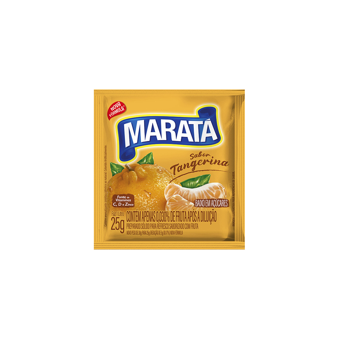 Refresco Pó Maratá Tangerina 1x15x25g