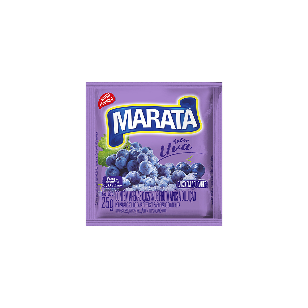 Refresco Pó Maratá Uva 1x15x25g