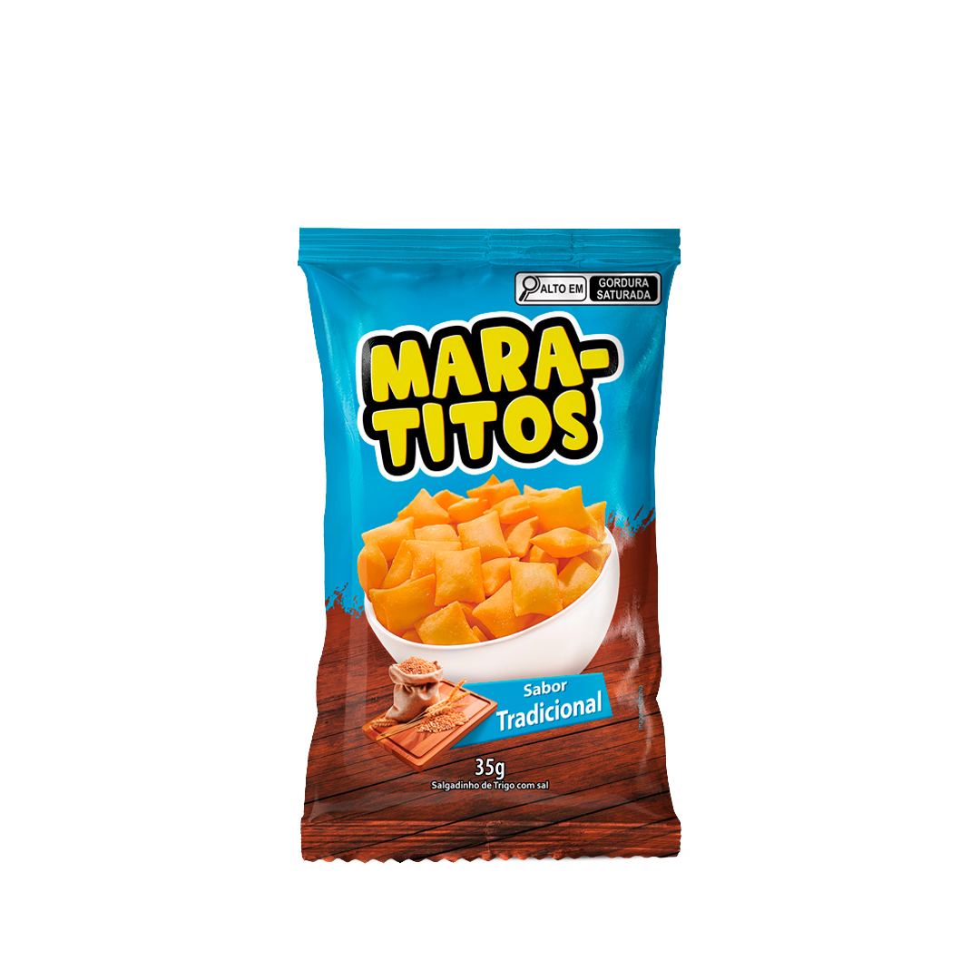 Salgadinho Maratitos Pastel Tradicional 1x35g