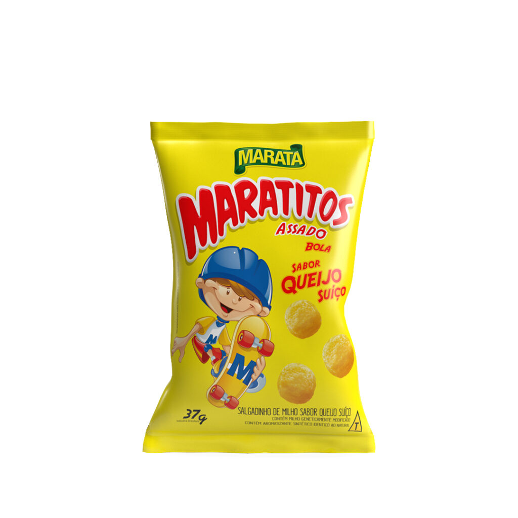 Salgadinho Maratitos Queijo Suíço Maratá 1x10x37g