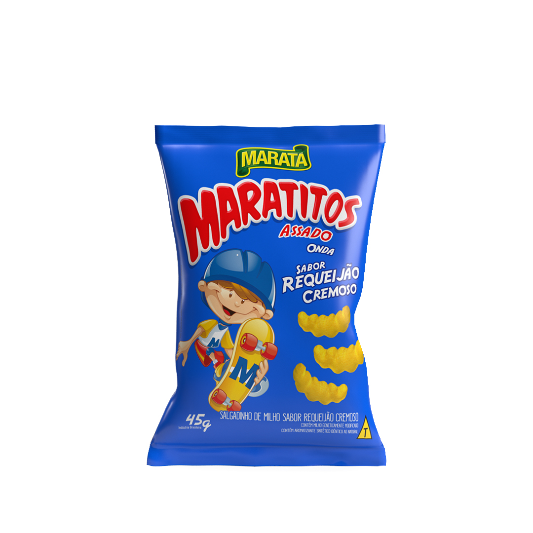 Salgadinho Maratitos Requeijão Maratá 1x10x45g