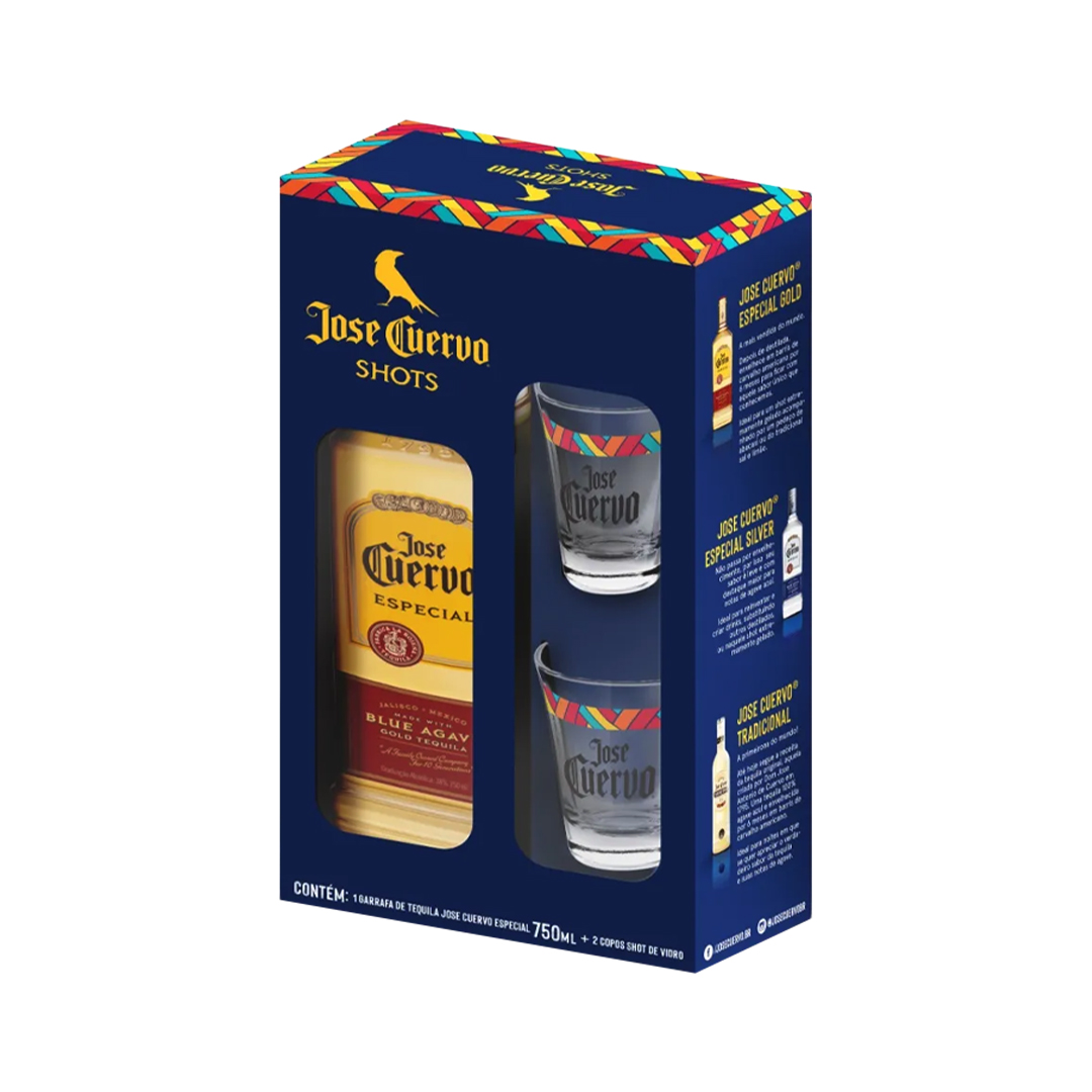 Tequila Rep. Jose Cuervo Es Calav 2 copos 750 ml