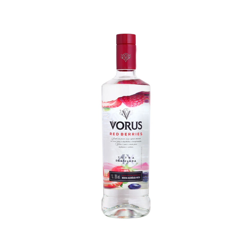 Vodka Vorus Frutas Vermelhas 1 LT